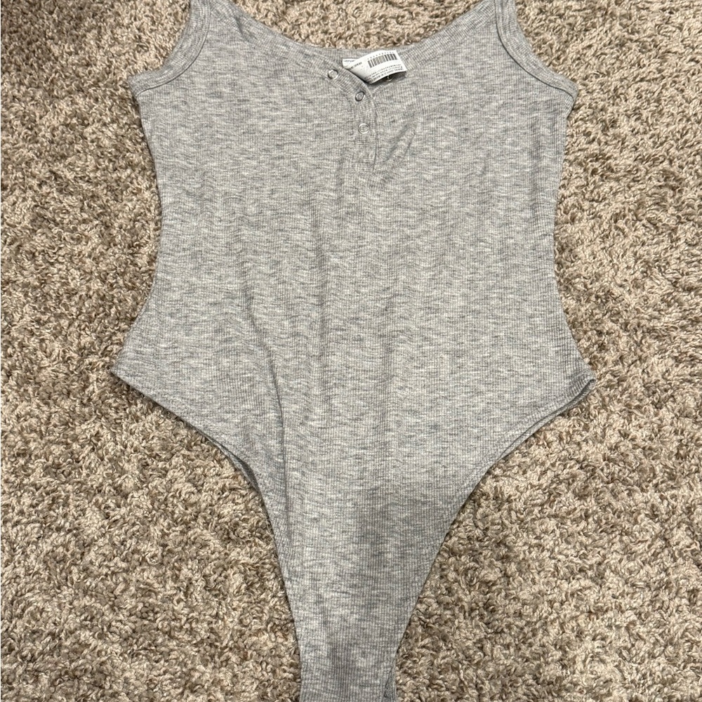 Forever 21 Heather Gray Bodysuit